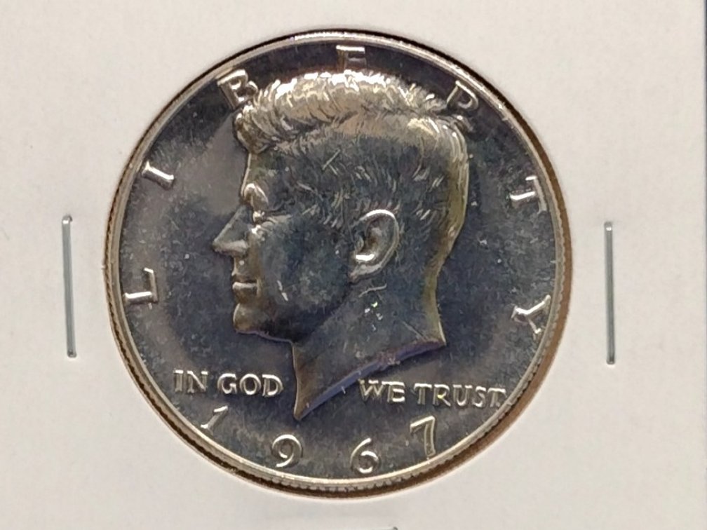 1967 SMS 40% Silver Kennedy Half Dollar Coin