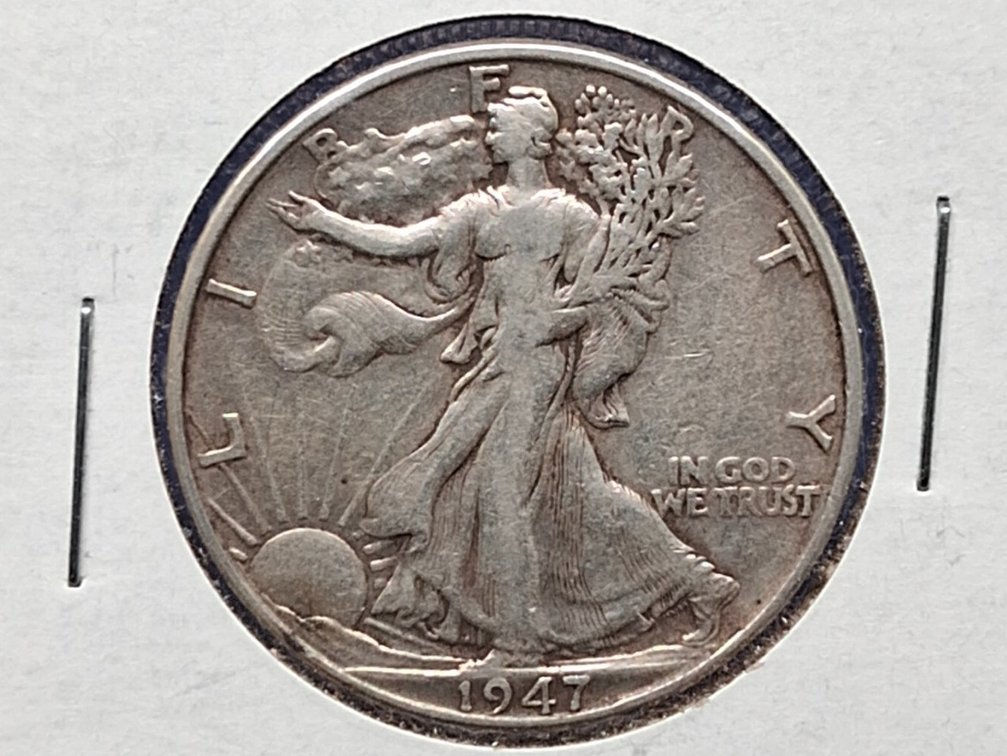 1947 Walking Liberty Half Dollar Coin