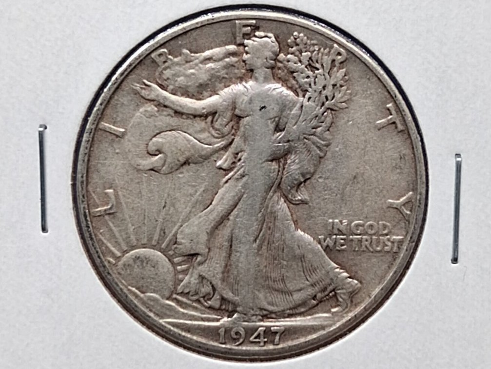 1947 D Walking Liberty Half Dollar Coin