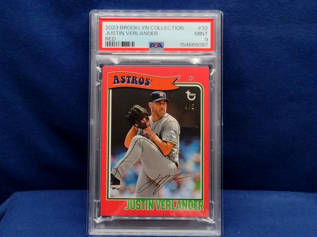 2023 Topps Brooklyn Collection #32 Justin Verlander 4/5 - PSA 9