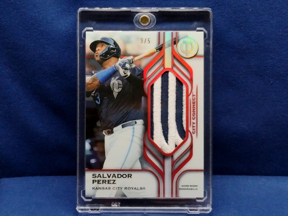 2026 Topps Tribute #T-SP Salvador Perez "Tributaries" relic 3/5