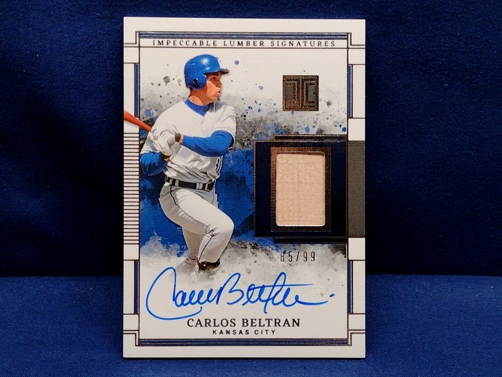2025 Panini Impeccable #ILS-CB Carlos Beltran relic auto 65/99 - 2026 Hall of Fame inductee