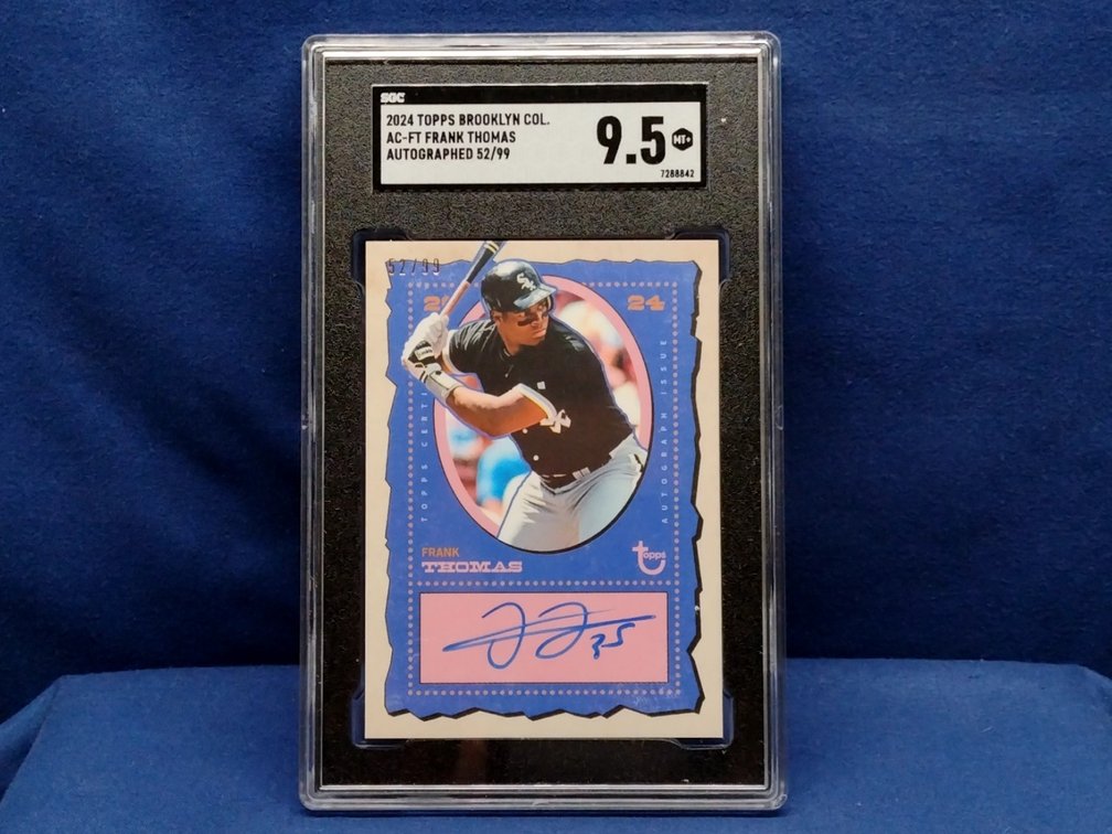 2024 Topps Brooklyn Collection #AC-FT Frank Thomas auto 52/99 - SGC 9.5