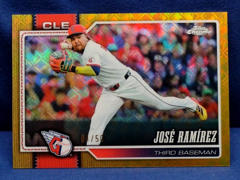2026 Topps Chrome Logofractor #127 Jose Ramirez 4/50