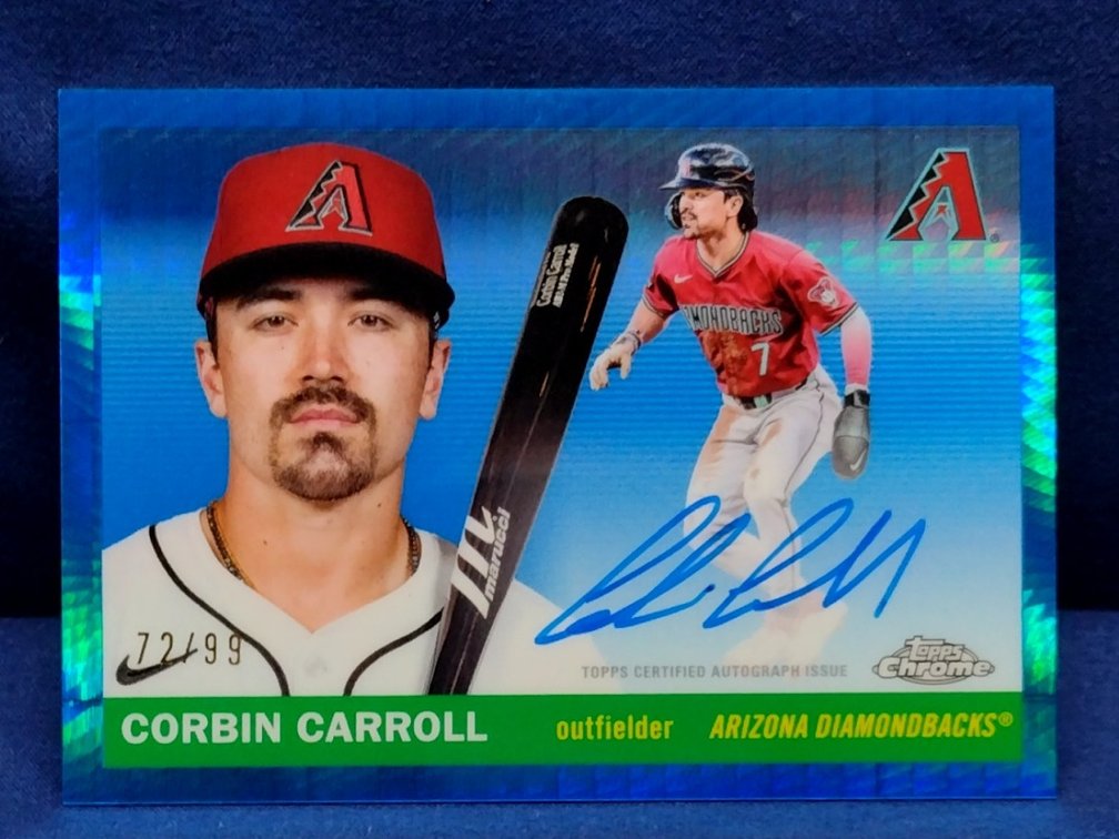 2025 Topps Chrome Platinum #CPA-CC Corbin Carroll auto 72/99