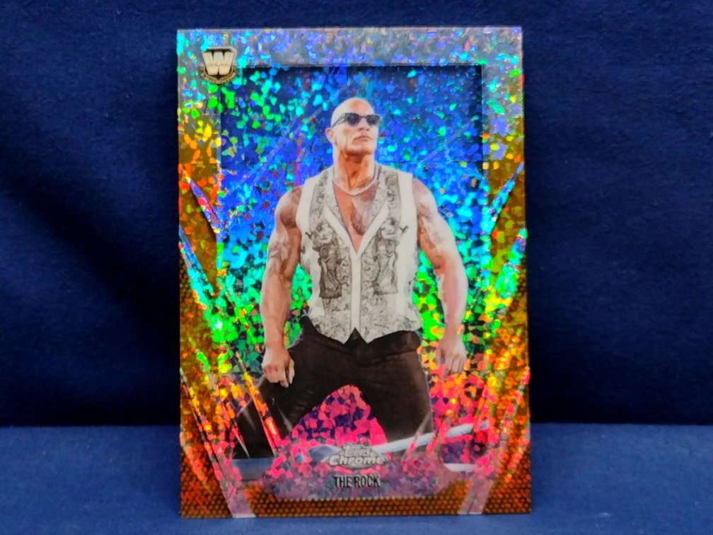 2025 Topps Chrome WWE #1 The Rock 22/50
