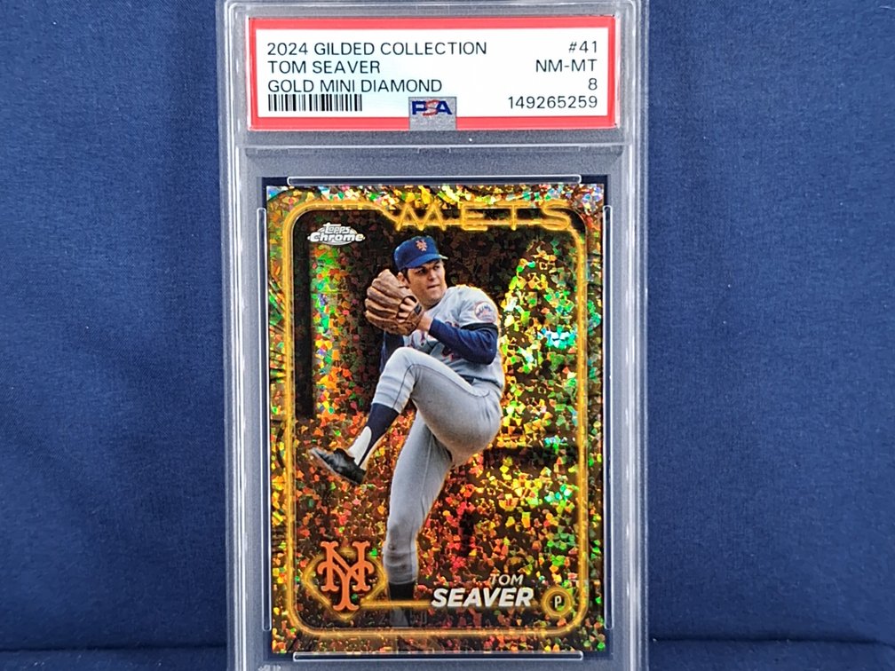 2024 Topps Gilded #41 Tom Seaver 28/50 - PSA 8