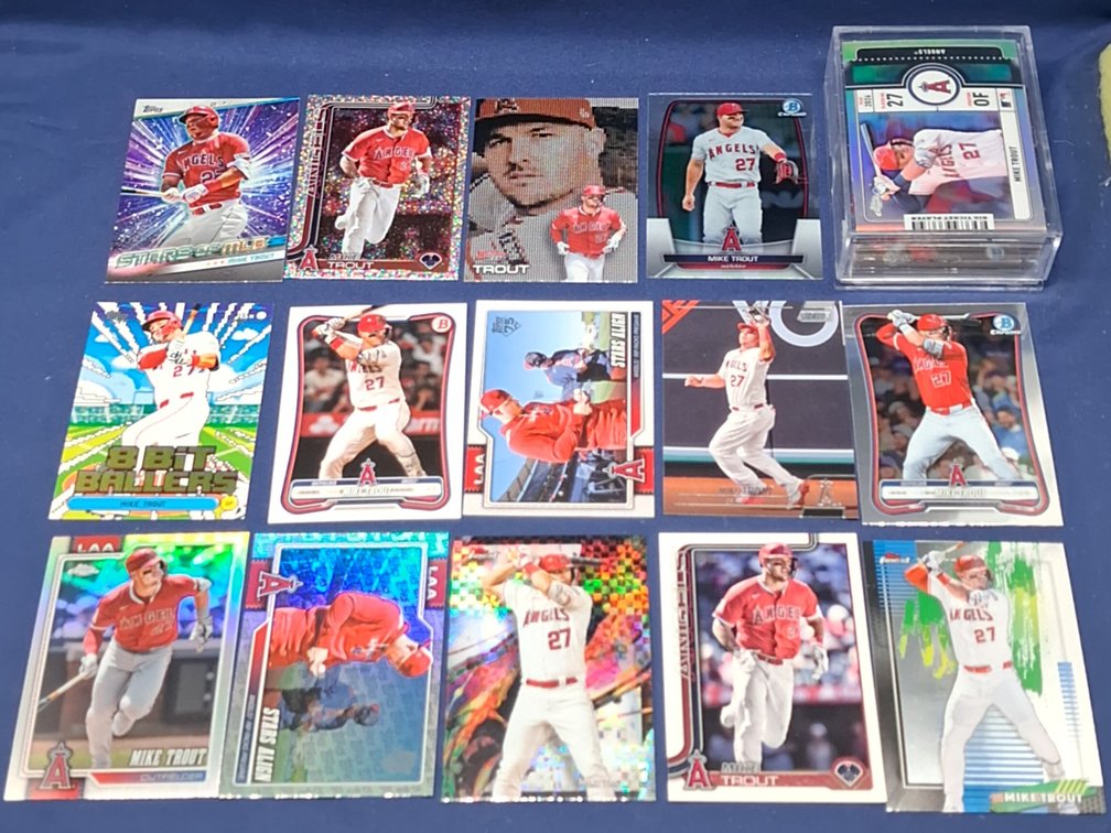 50 Mike Trout cards