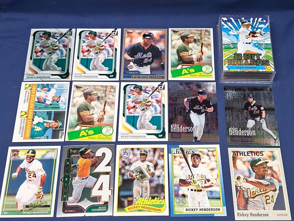 50 Rickey Henderson cards