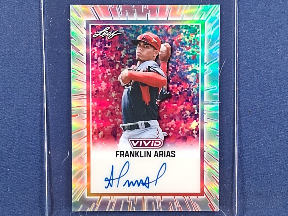 #2 MLB prospect - Franklin Arias (Red Sox) - 2025 Leaf Vivid #BA-FA1 auto 2/3