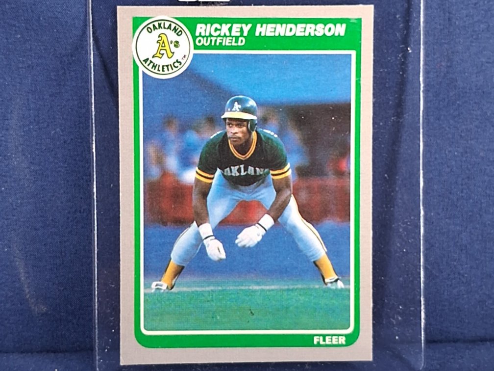1985 Fleer #425 Rickey Henderson