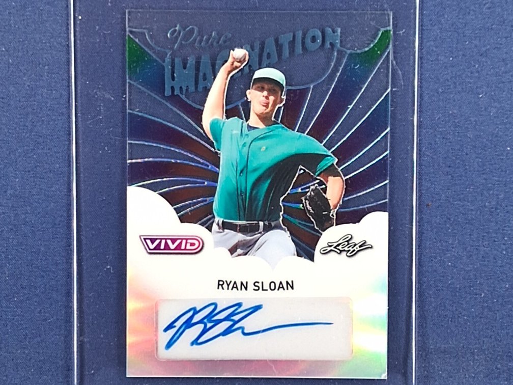 #9 MLB prospect - Ryan Sloan (Mariners) - 2025 Leaf Vivid #PA-RS3 auto 7/10