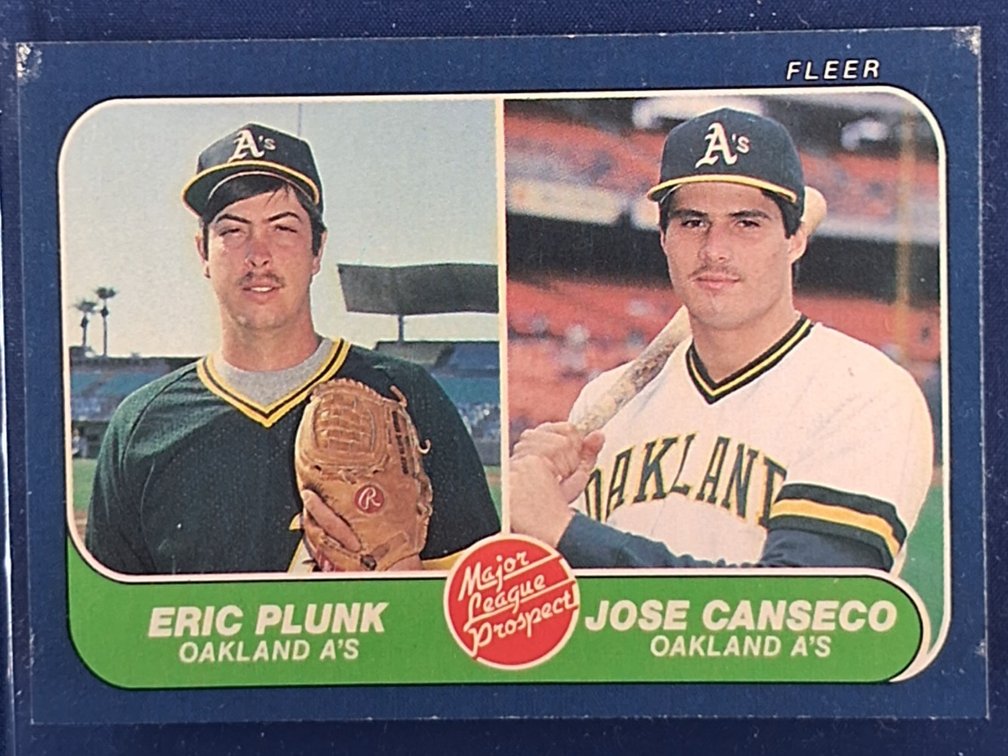 1986 Fleer #649 Jose Canseco RC