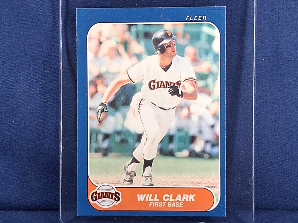1986 Fleer Update #U-25 Will Clark RC