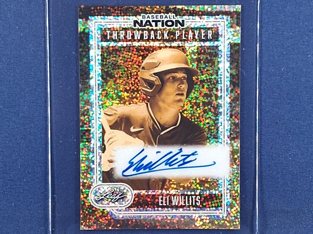 #14 MLB prospect - Eli Willits (Nationals) - 2026 Leaf Baseball Nation #TA-EW1 auto 8/25