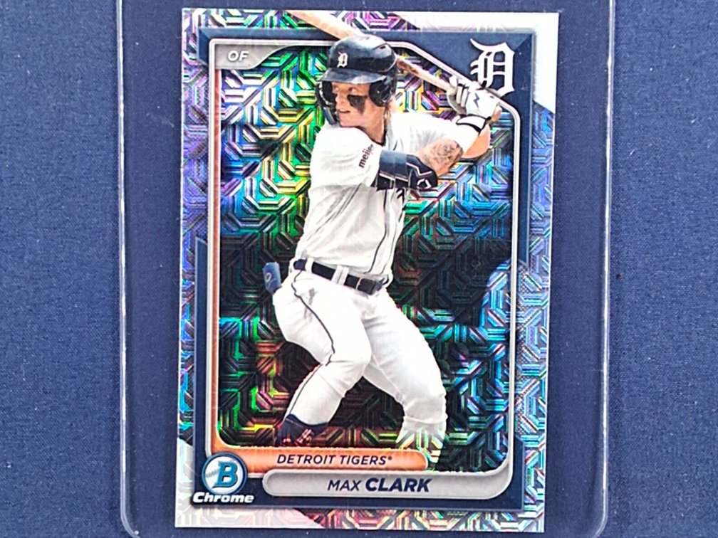#17 MLB prospect - Max Clark (Tigers) - 2024 Bowman Chrome #BCP-195 - mojo refractor