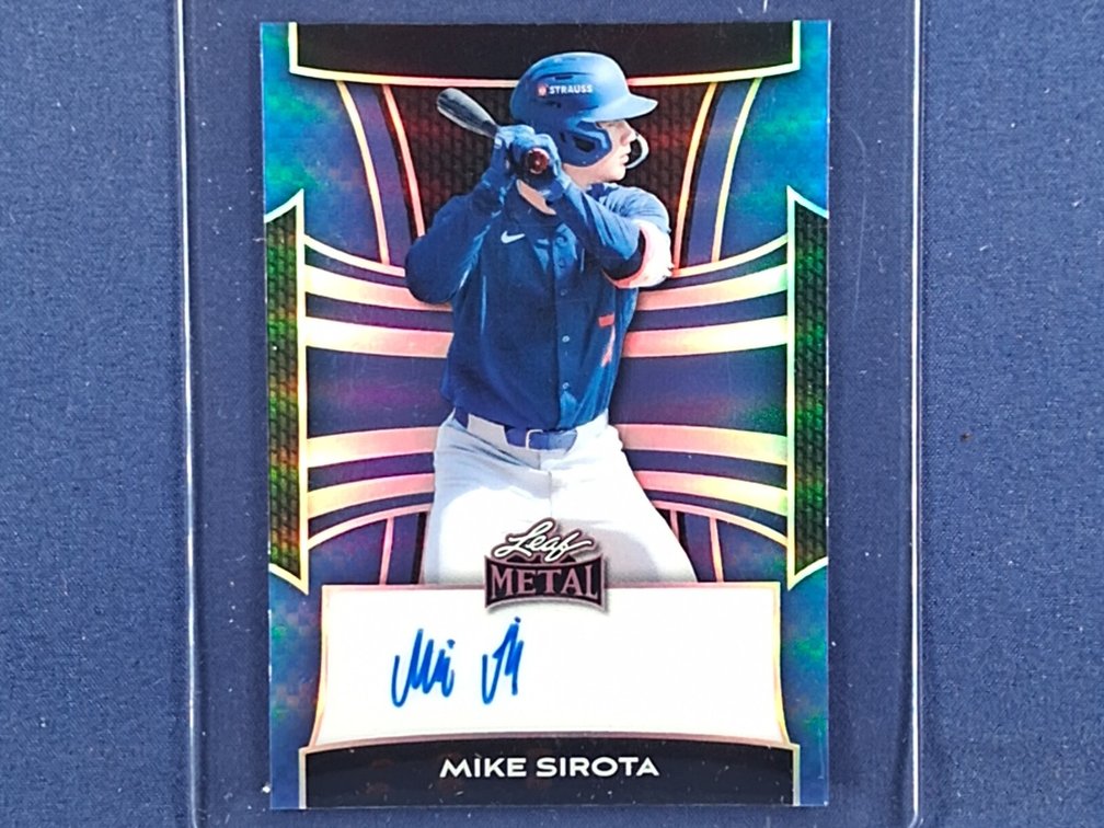 #19 MLB prospect - Mike Sirota (Dodgers) - 2025 Leaf Metal #BA-MS1 auto 2/25