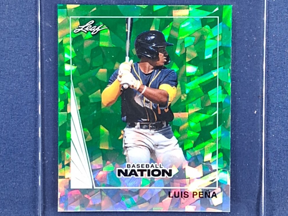#21 MLB prospect - Luis Pena (Brewers) - 2026 Leaf Baseball Nation #90B-64 - mini-card 13/25