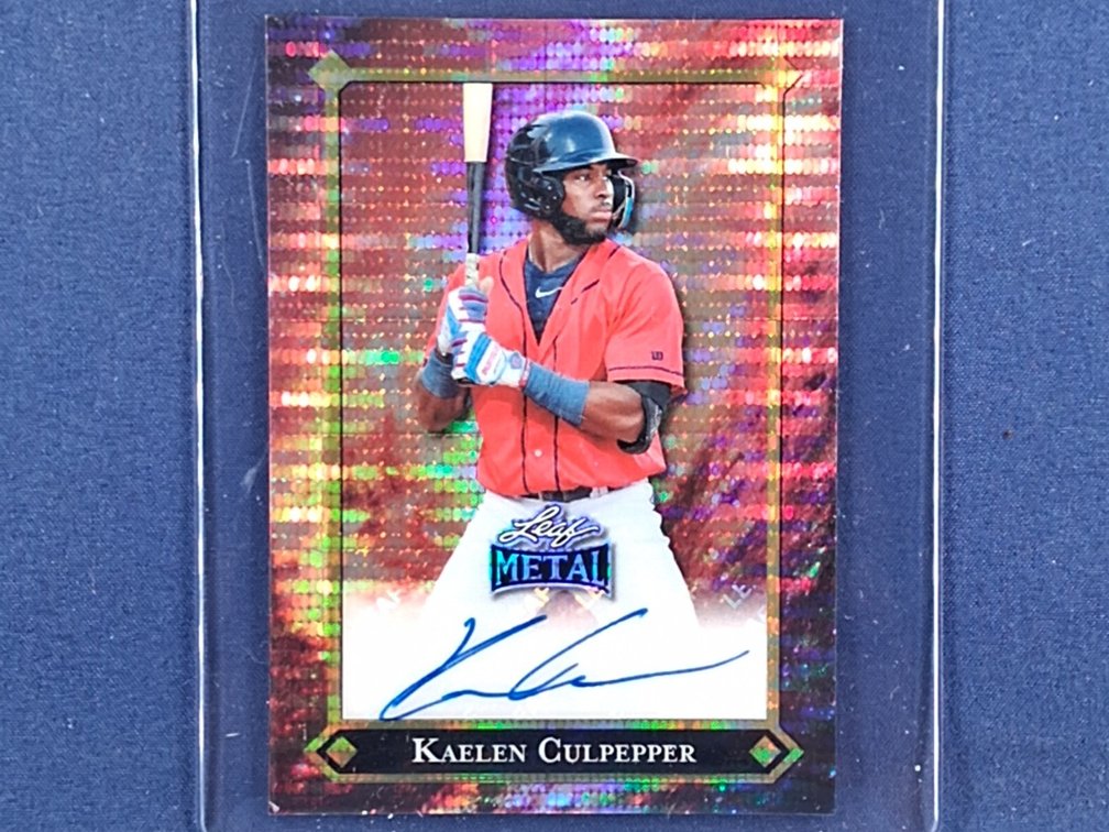 #26 MLB prospect - Kaelen Culpepper (Twins) - 2025 Leaf Metal #LGR-KC2 auto 1/1