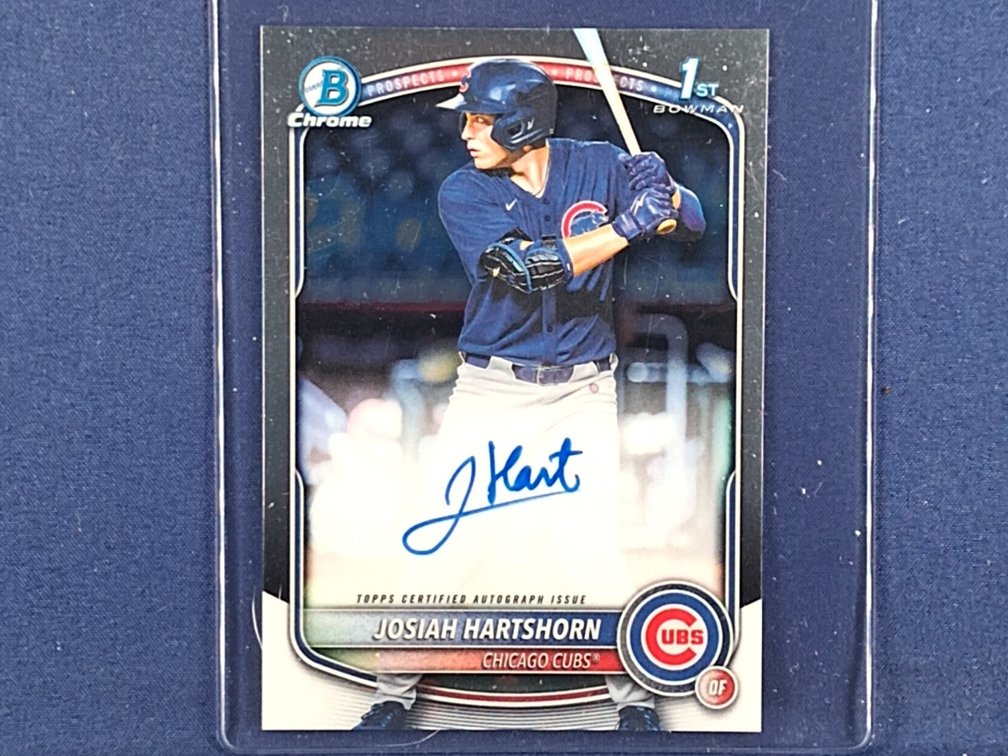 #27 MLB prospect - Josiah Hartshorn (Cubs) - 2026 Bowman #CPA-JHA chrome auto - 1st Bowman