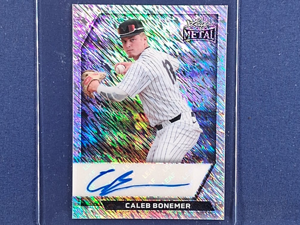 #28 MLB prospect - Caleb Bonemer (White Sox) - 2025 Leaf Metal #BA-CB2 auto 1/10
