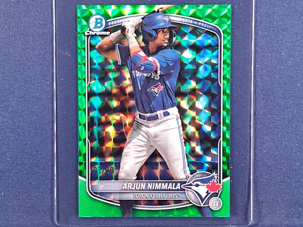 #30 MLB prospect - Arjun Nimmala (Angels) - 2025 Bowman Chrome #BCP-228 - geometric 81/99
