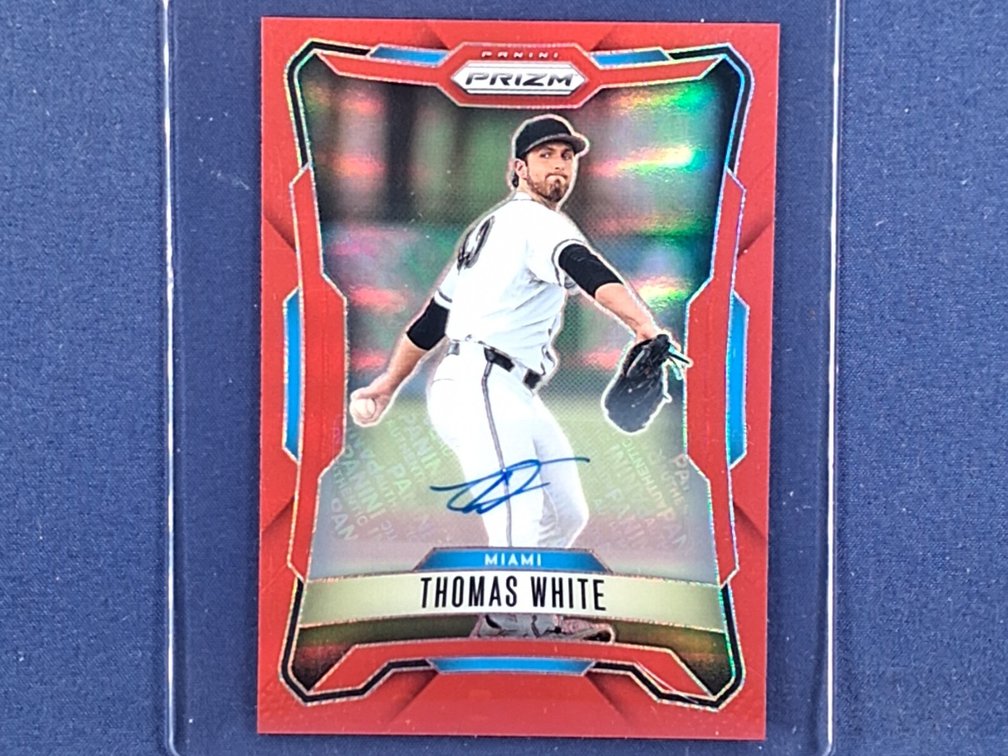 #32 MLB prospect - Thomas White (Marlins) - 2026 Panini Prizm #122 auto 99/99