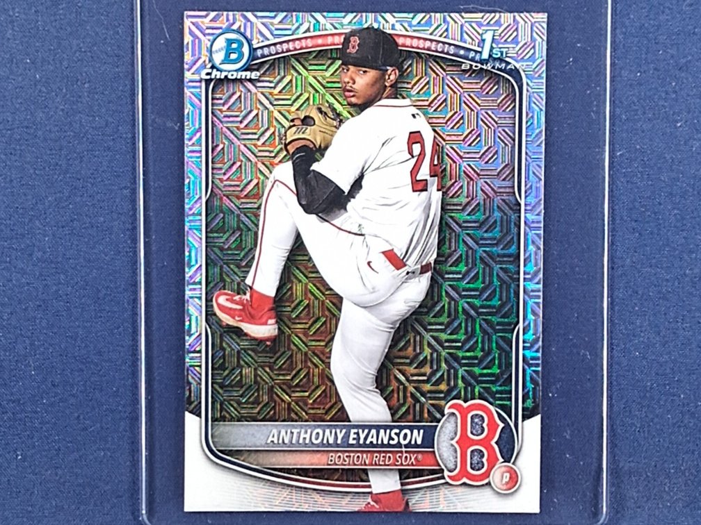 #34 MLB prospect - Anthony Eyanson (Red Sox) - 2025 Bowman Draft #BDC-116 - 1st Bowman - mojo refractor
