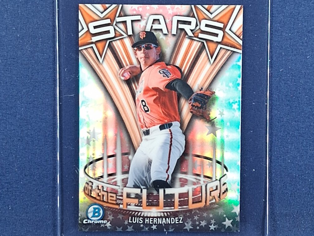 #35 MLB prospect - Luis Hernandez (Giants) - 2026 Bowman Chrome #SF-18 "Stars of the Future" refractor