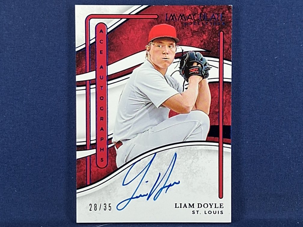 #69 MLB prospect - Liam Doyle (Cardinals) - 2026 Panini Immaculate Collection #AA-LD auto 28/35