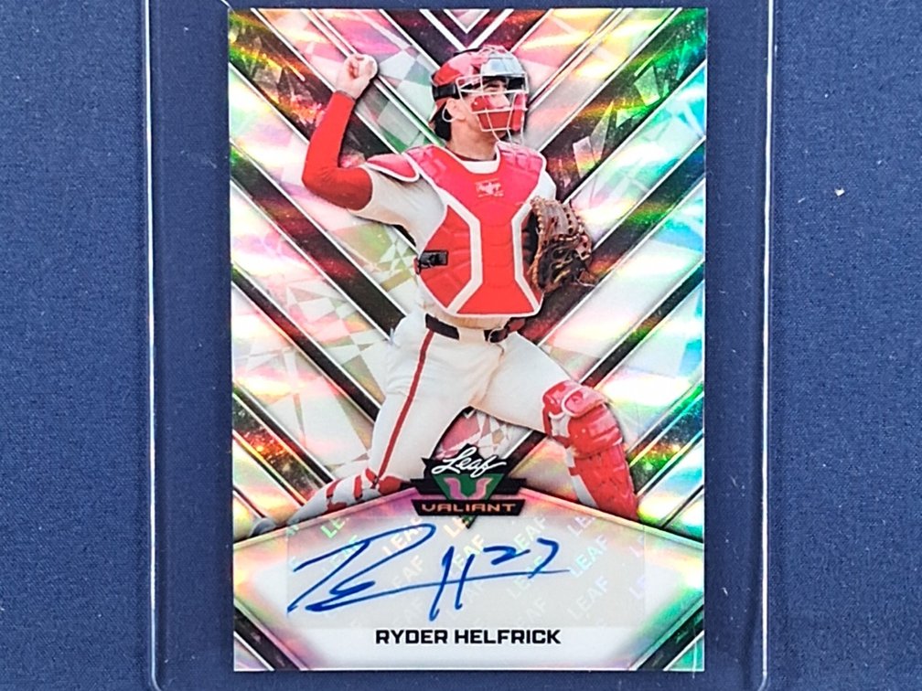 #84 MLB prospect - Ryder Helfrick (Diamondbacks) - 2026 Leaf Valiant #VA-RH1 auto