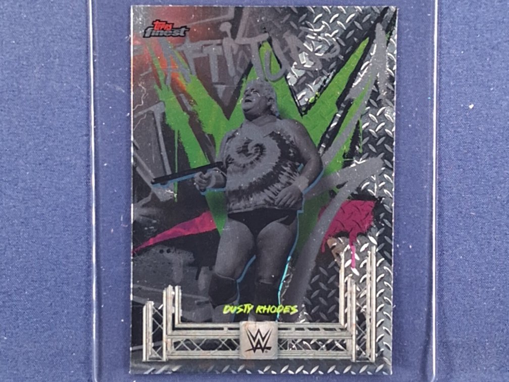 2025 Topps Finest #210 "The American Dream" Dusty Rhodes - rare "Attitude Era" parallel