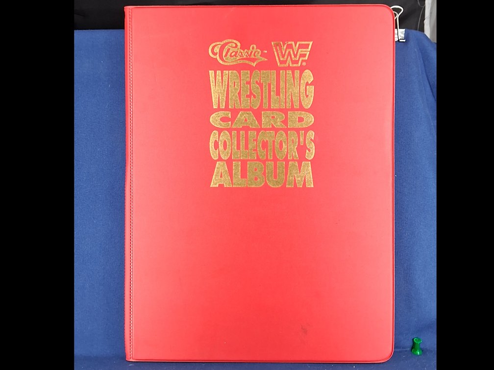 77 1990 Classic WWF cards in official Classic WWF album