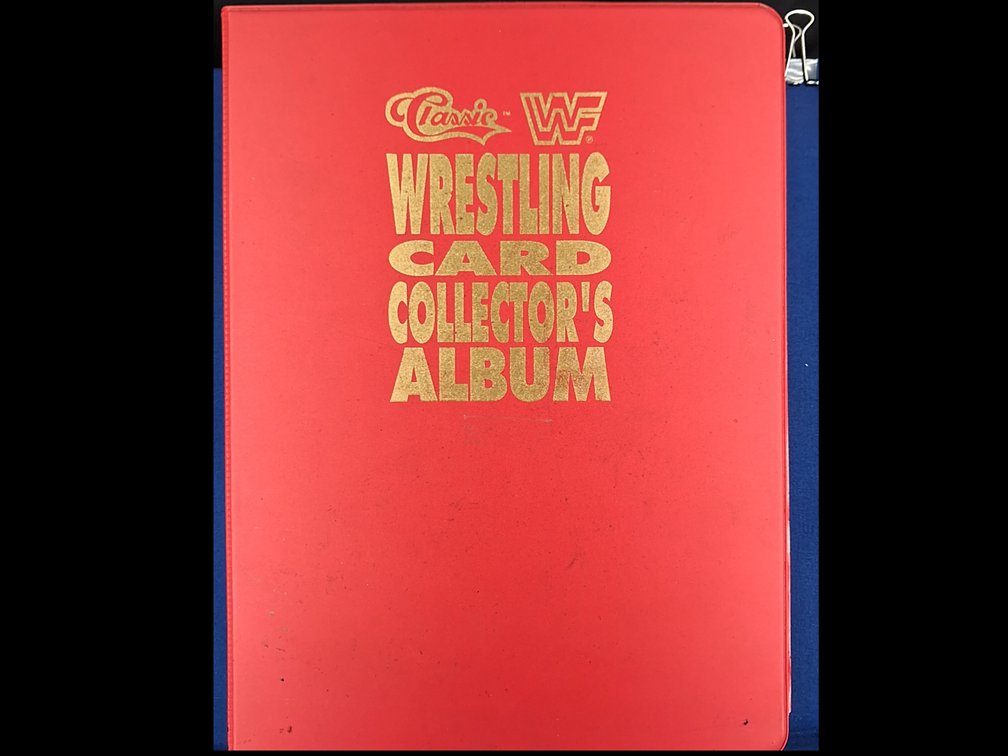 180 1991 Classic WWF cards in official Classic WWF album