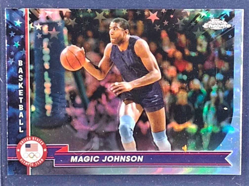 2024 Topps Olympics #187 Magic Johnson refractor