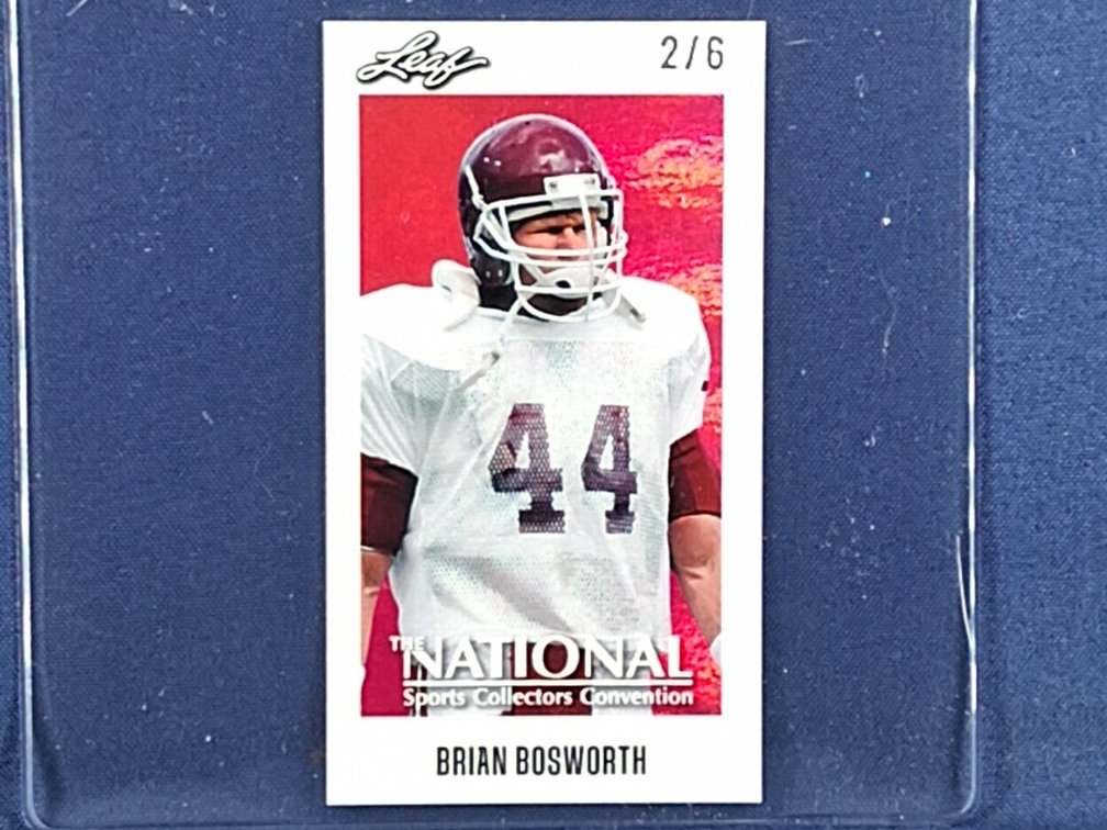 2026 Leaf x National #MF-14 Brian Bosworth mini-card 2/6