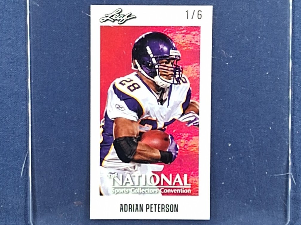 2026 Leaf x National #MF-2 Adrian Peterson 1/6 - mini-card
