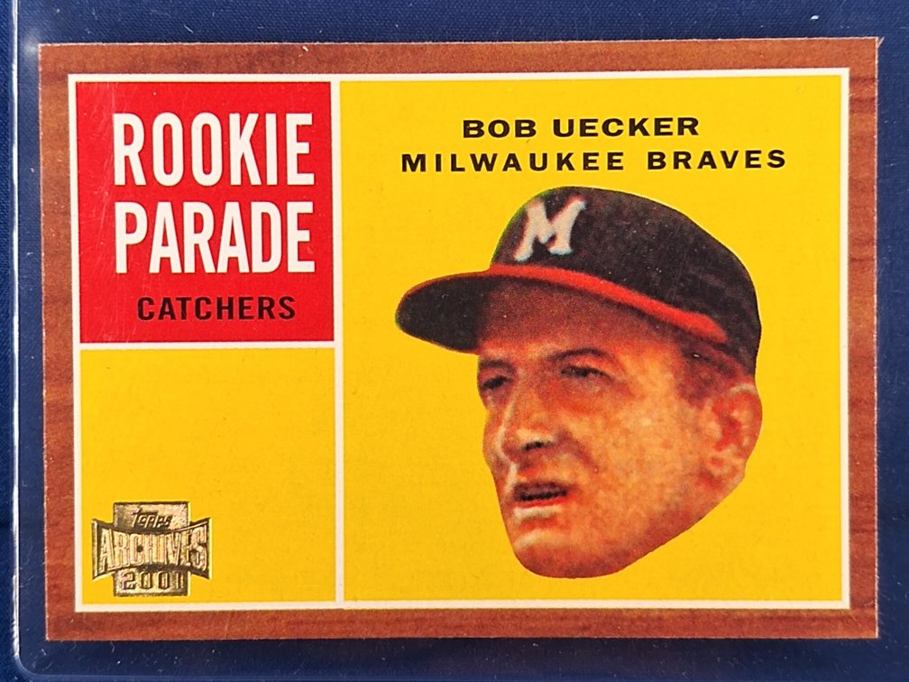 2001 Topps Archives #594 - Bob Uecker "Rookie Parade" reprint