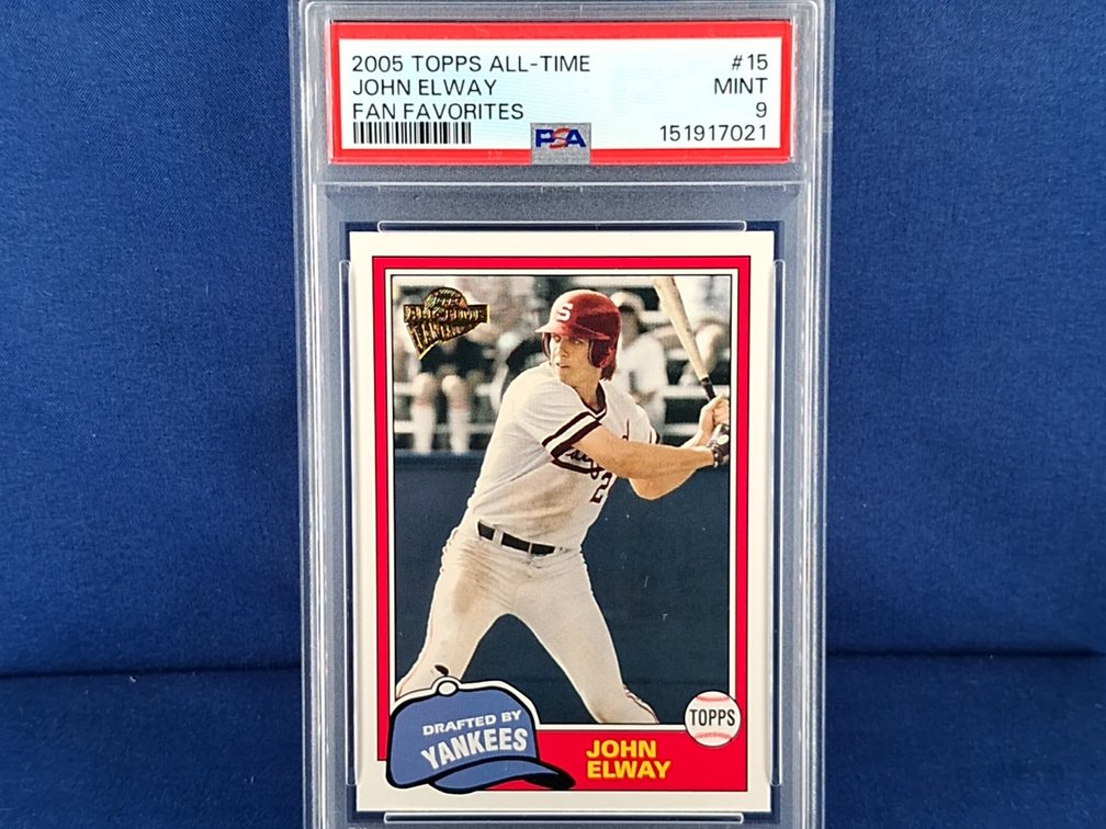 2005 Topps All-Time Fan Favorites #15 John Elway - PSA 9