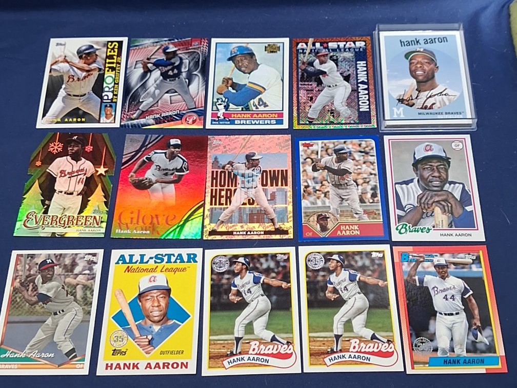 20 Hank Aaron cards