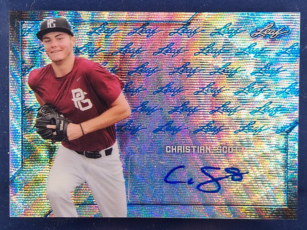 2017 Leaf Perfect Game #BA-CS2 Christian Scott auto 8/12