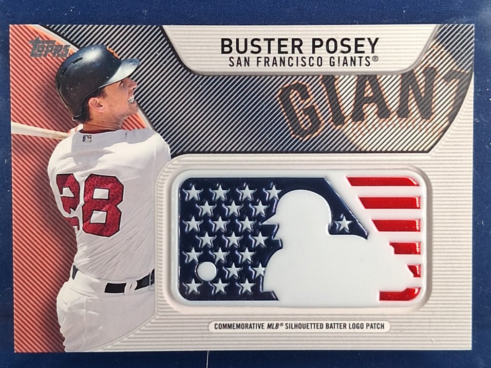 2017 Topps #IDML-BP Buster Posey "Logo Man" patch card
