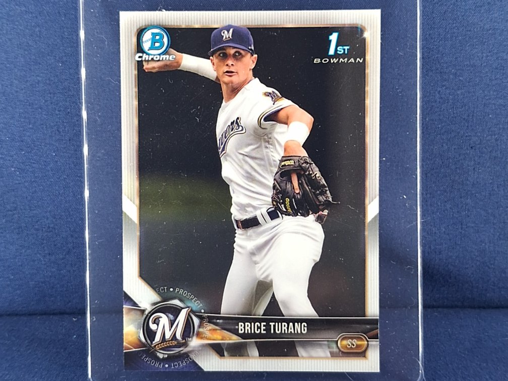 2018 Bowman #BDC-11 Brice Turang - 1st Bowman - chrome