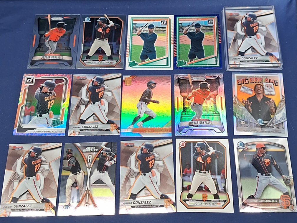 20 Josuar Gonzalez cards