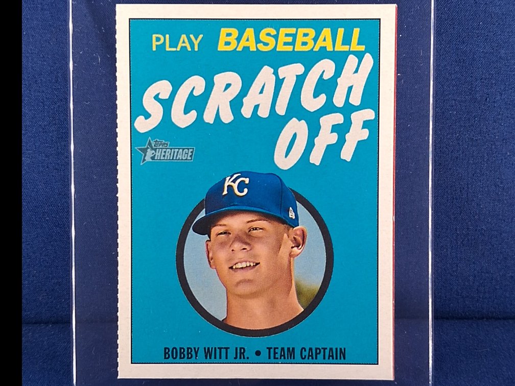 2019 Topps Heritage Bobby Witt Jr. "Scoreboard" - Minor League card