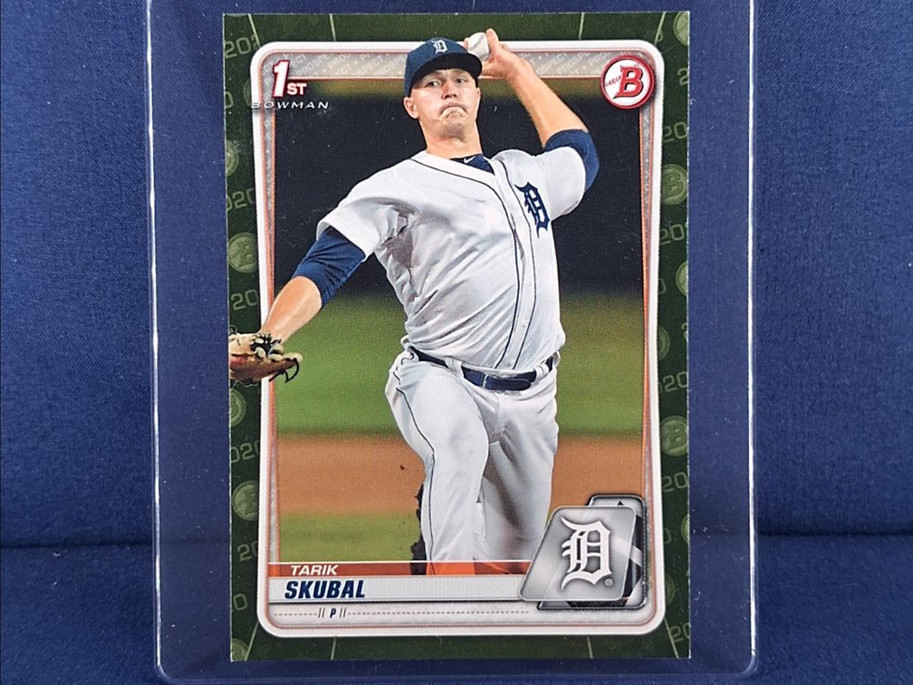 2020 Bowman #BP-108 Tarik Skubal - 1st Bowman - camo parallel