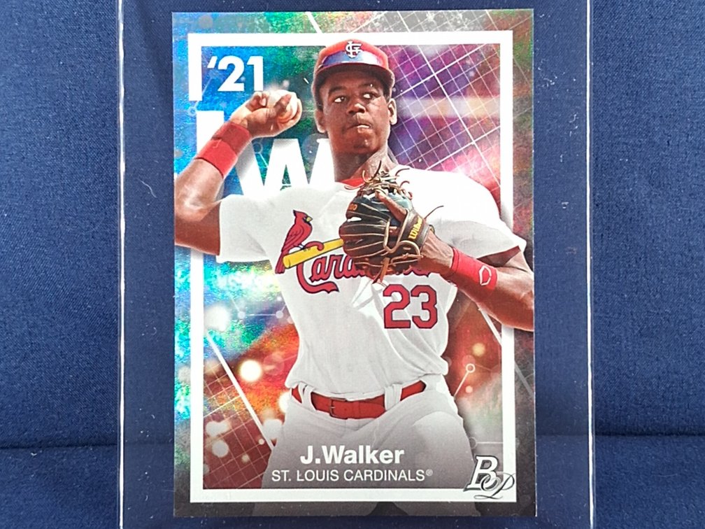 2021 Bowman Platinum #PE-10 Jordan Walker "Precious Elements" rainbow foil