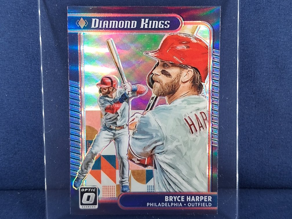 2021 Panini Donruss #18 Bryce Harper "Diamond Kings" optic