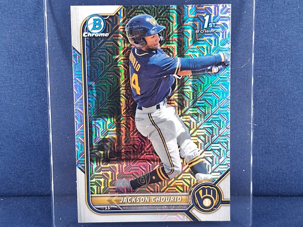 2022 Bowman #BCP-79 Jackson Chourio - 1st Bowman - mojo refractor