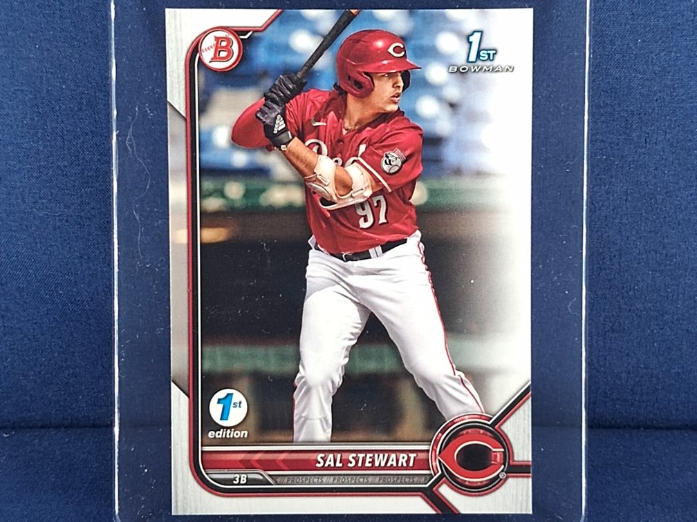 2022 Bowman Draft #BD-122 Sal Stewart - 1st Bowman - "1st Edition" parallel